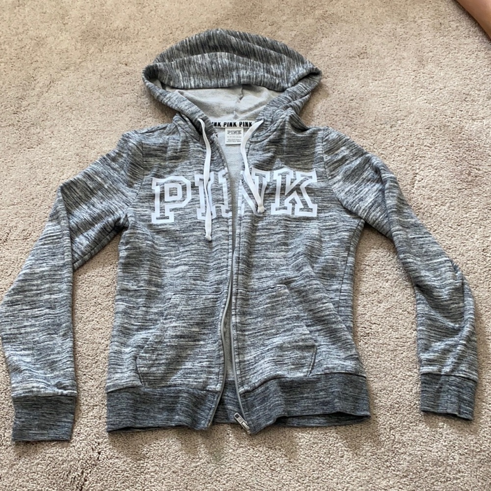 grey zip up